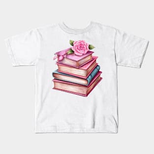 Pink Books Kids T-Shirt